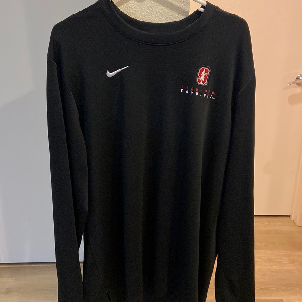 Stanford Cardinal Nike 2023 Sideline Long Sleeve Performance Top - crew neck